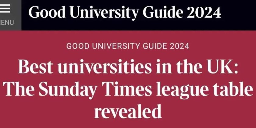 2024年TIMES英国大学排名发布！榜首是TA…